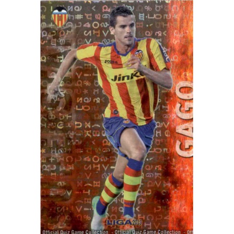 Gago Superstar Brillo Letras Valencia 77 Las Fichas de la Liga 2013 Official Quiz Game Collection