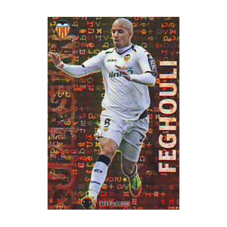 Feghouli Superstar Brillo Letras Valencia 79 Las Fichas de la Liga 2013 Official Quiz Game Collection