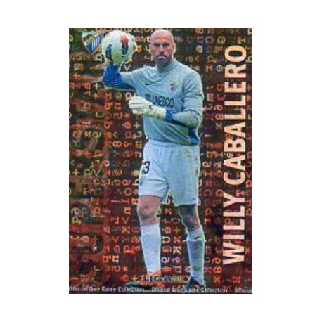 Willy Caballero Superstar Brillo Letras Málaga 104 Las Fichas de la Liga 2013 Official Quiz Game Collection