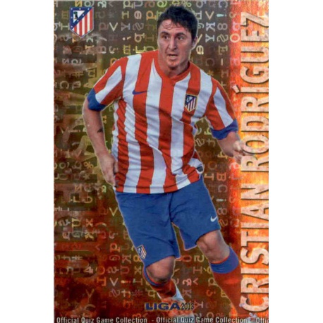 Cristian Rodríguez Superstar Brillo Letras Atlético Madrid 132 Las Fichas de la Liga 2013 Official Quiz Game Collection