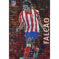 Falcao Superstar Brillo Letras Atlético Madrid 135 Las Fichas de la Liga 2013 Official Quiz Game Collection