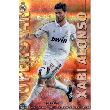 Xabi Alonso Superstar Brillo Rayas Horizontales Real Madrid 25 Las Fichas de la Liga 2013 Official Quiz Game Collection