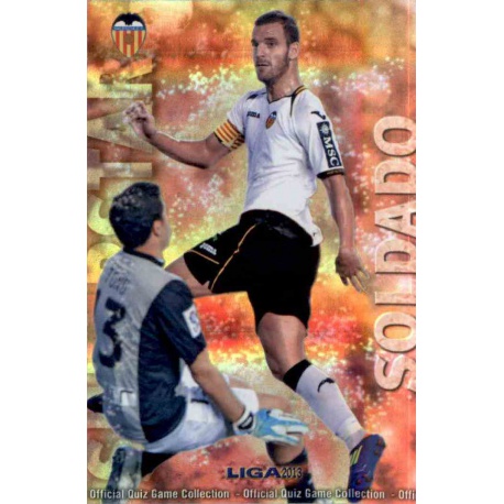 Soldado Superstar Brillo Rayas Horizontales Valencia 81 Las Fichas de la Liga 2013 Official Quiz Game Collection