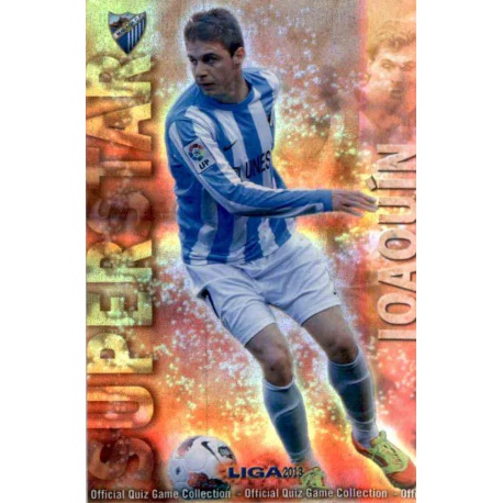 Joaquin Superstar Brillo Rayas Horizontales Málaga 105 Las Fichas de la Liga 2013 Official Quiz Game Collection