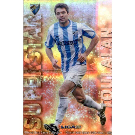 Toulalan Superstar Brillo Rayas Horizontales Málaga 106 Las Fichas de la Liga 2013 Official Quiz Game Collection