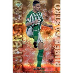 Rubén Castro Superstar Brillo Rayas Horizontales Betis 350 Las Fichas de la Liga 2013 Official Quiz Game Collection