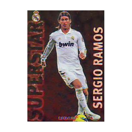 Sergio Ramos Superstar Brillo Liso Real Madrid 24 Las Fichas de la Liga 2013 Official Quiz Game Collection