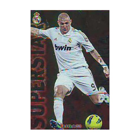 Benzema Superstar Brillo Liso Real Madrid 26 Las Fichas de la Liga 2013 Official Quiz Game Collection