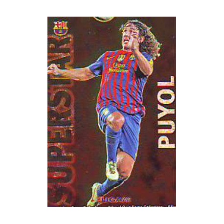 Puyol Superstar Brillo Liso Barcelona 50 Las Fichas de la Liga 2013 Official Quiz Game Collection