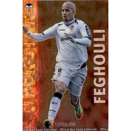 Feghouli Superstar Brillo Liso Valencia 79 Las Fichas de la Liga 2013 Official Quiz Game Collection
