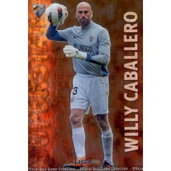 Willy Caballero Superstar Brillo Liso Málaga 104 Las Fichas de la Liga 2013 Official Quiz Game Collection