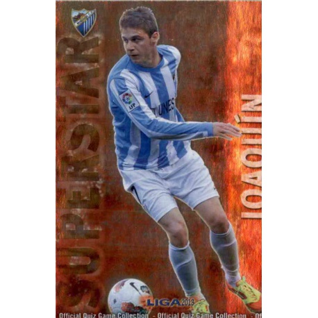 Joaquin Superstar Brillo Liso Málaga 105 Las Fichas de la Liga 2013 Official Quiz Game Collection
