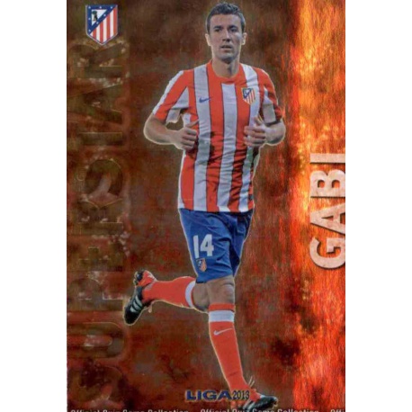 Gabi Superstar Brillo Liso Atlético Madrid 133 Las Fichas de la Liga 2013 Official Quiz Game Collection