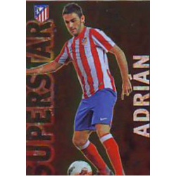 Adrián Superstar Brillo Liso Atlético Madrid 134 Las Fichas de la Liga 2013 Official Quiz Game Collection