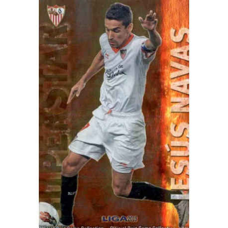 Jesús Navas Superstar Brillo Liso Sevilla 241 Las Fichas de la Liga 2013 Official Quiz Game Collection