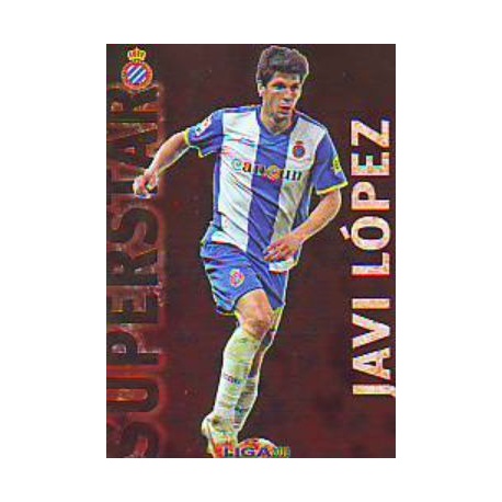 Javi López Superstar Brillo Liso Espanyol 378 Las Fichas de la Liga 2013 Official Quiz Game Collection