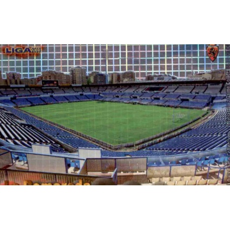 La Romareda Brillo Cuadros Zaragoza 407 Las Fichas de la Liga 2013 Official Quiz Game Collection
