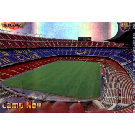 Camp Nou Brillo Rayas Horizontales Barcelona 29 Las Fichas de la Liga 2013 Official Quiz Game Collection