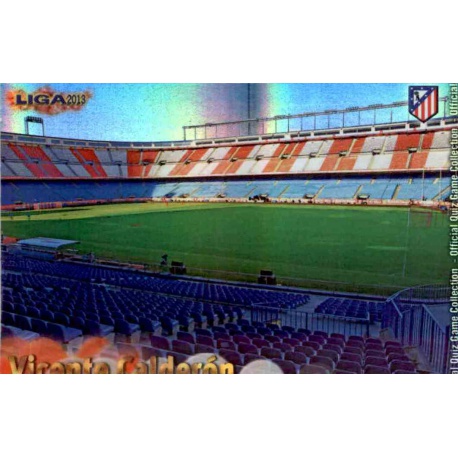 Vicente Calderón Brillo Rayas Horizontales Atlético Madrid 110 Las Fichas de la Liga 2013 Official Quiz Game Collection