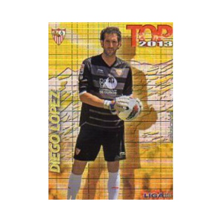 Diego López Top Cuadros Sevilla 546 Las Fichas de la Liga 2013 Official Quiz Game Collection