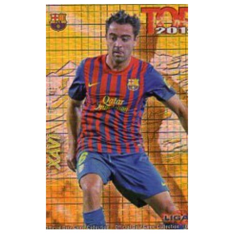 Xavi Top Cuadros Barcelona 605 Las Fichas de la Liga 2013 Official Quiz Game Collection