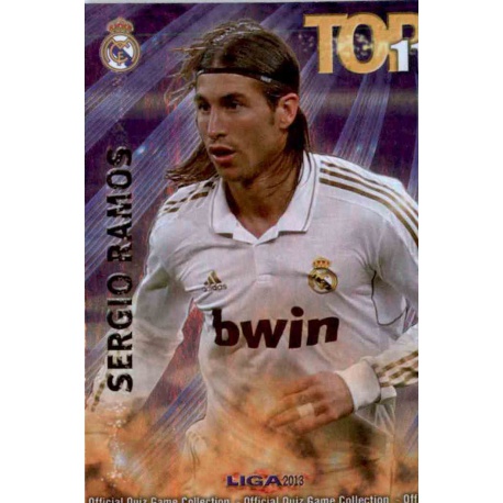 Sergio Ramos Top 11 Edición Limitada Real Madrid 2 Las Fichas de la Liga 2013 Official Quiz Game Collection