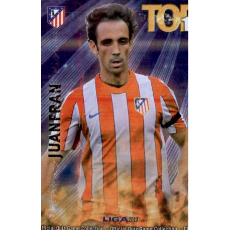 Juanfran Top 11 Edición Limitada Atlético Madrid 3 Las Fichas de la Liga 2013 Official Quiz Game Collection