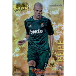 Pepe Gold Star Brillo Liso Real Madrid 3 Las Fichas de la Liga 2013 Official Quiz Game Collection