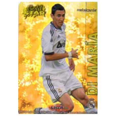 Di María Gold Star Brillo Liso Real Madrid 6 Las Fichas de la Liga 2013 Official Quiz Game Collection