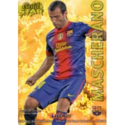 Mascherano Gold Star Brillo Liso Barcelona 10 Las Fichas de la Liga 2013 Official Quiz Game Collection
