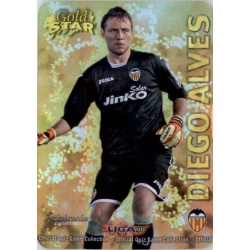 Diego Alves Gold Star Brillo Liso Valencia 15 Las Fichas de la Liga 2013 Official Quiz Game Collection