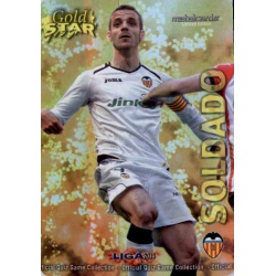 Soldado Gold Star Brillo Liso Valencia 17 Las Fichas de la Liga 2013 Official Quiz Game Collection