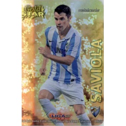 Saviola Gold Star Brillo Liso Málaga 18 Las Fichas de la Liga 2013 Official Quiz Game Collection