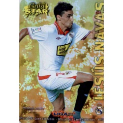 Jesús Navas Gold Star Brillo Liso Sevilla 29 Las Fichas de la Liga 2013 Official Quiz Game Collection