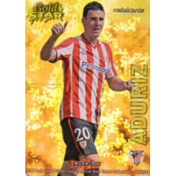 Aduriz Gold Star Brillo Liso Athletic Club 33 Las Fichas de la Liga 2013 Official Quiz Game Collection