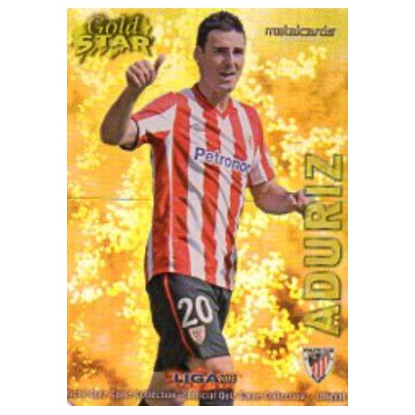 Aduriz Gold Star Brillo Liso Athletic Club 33 Las Fichas de la Liga 2013 Official Quiz Game Collection