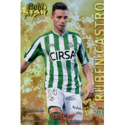 Rubén Castro Gold Star Brillo Liso Betis 38 Las Fichas de la Liga 2013 Official Quiz Game Collection