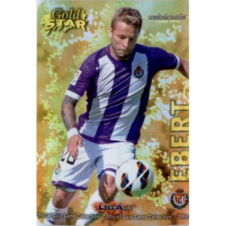 Ebert Gold Star Brillo Liso Valladolid 45 Las Fichas de la Liga 2013 Official Quiz Game Collection