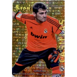 Casillas Gold Star Brillo Letras Real Madrid 1 Las Fichas de la Liga 2013 Official Quiz Game Collection