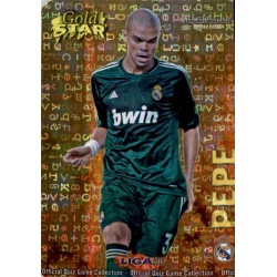 Pepe Gold Star Brillo Letras Real Madrid 3 Las Fichas de la Liga 2013 Official Quiz Game Collection