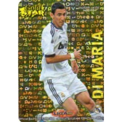 Di María Gold Star Brillo Letras Real Madrid 6 Las Fichas de la Liga 2013 Official Quiz Game Collection