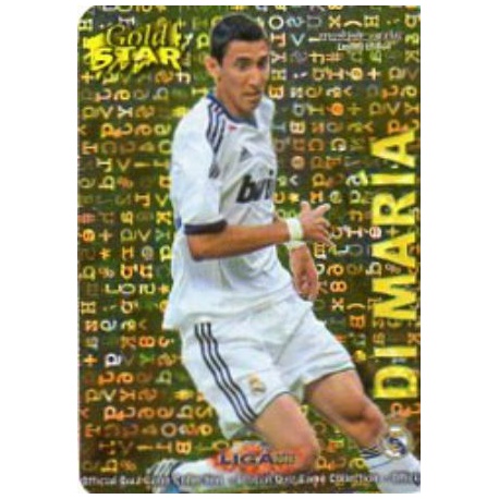 Di María Gold Star Brillo Letras Real Madrid 6 Las Fichas de la Liga 2013 Official Quiz Game Collection