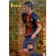 David Villa Gold Star Brillo Letras Barcelona 14 Las Fichas de la Liga 2013 Official Quiz Game Collection