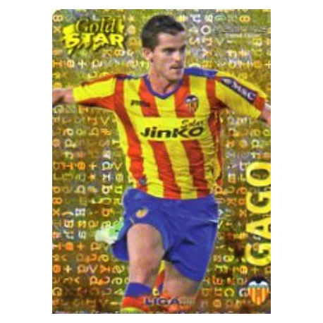 Gago Gold Star Brillo Letras Valencia 16 Las Fichas de la Liga 2013 Official Quiz Game Collection