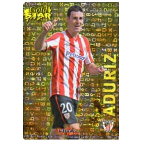 Aduriz Gold Star Brillo Letras Athletic Club 33 Las Fichas de la Liga 2013 Official Quiz Game Collection
