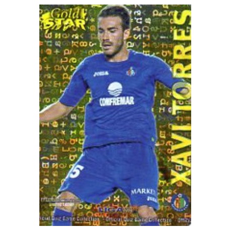 Xavi Torres Gold Star Brillo Letras Getafe 34 Las Fichas de la Liga 2013 Official Quiz Game Collection