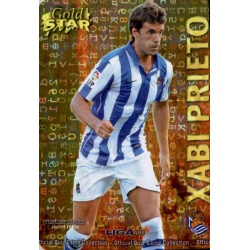 Xabi Prieto Gold Star Brillo Letras Real Sociedad 36 Las Fichas de la Liga 2013 Official Quiz Game Collection