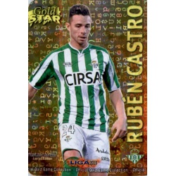 Rubén Castro Gold Star Brillo Letras Betis 38 Las Fichas de la Liga 2013 Official Quiz Game Collection