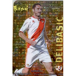 Delibasic Gold Star Brillo Letras Rayo Vallecano 40 Las Fichas de la Liga 2013 Official Quiz Game Collection