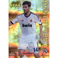 Xabi Alonso Gold Star Rayas Horizontales Real Madrid 5 Las Fichas de la Liga 2013 Official Quiz Game Collection
